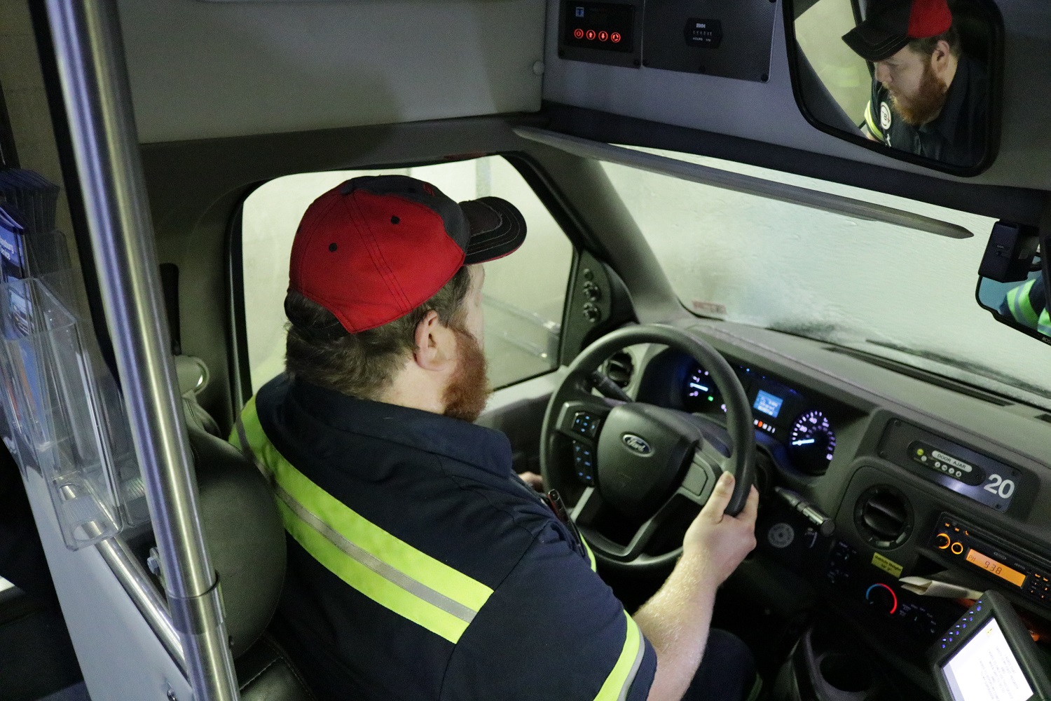 Maintenance Specialist refueling a BOC vehicle. 